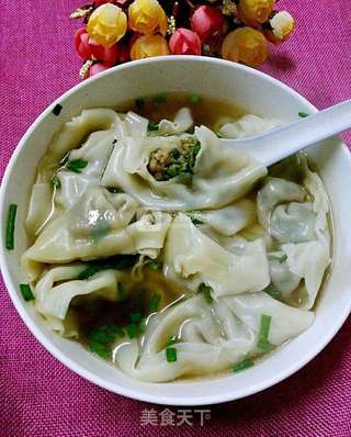 荠菜猪肉馄饨的做法步骤:19