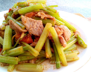 芹菜炒肉片的做法步骤:14