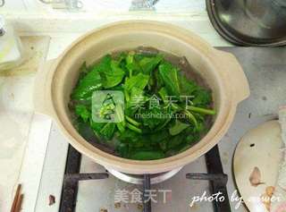 猪血菠菜汤的做法步骤:8