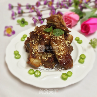 黑椒蒜蓉烤排骨的做法步骤:9
