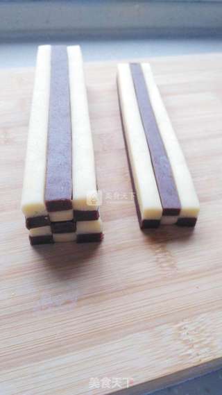 棋格饼干的做法步骤:7