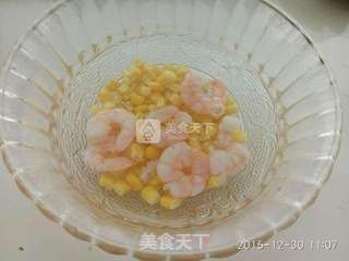 彩椒玉米炒虾仁的做法步骤:3