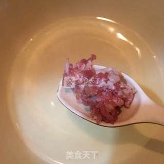 豆芽肉末汤的做法步骤:2