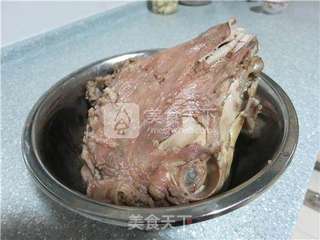葱白拌羊脸的做法步骤:5