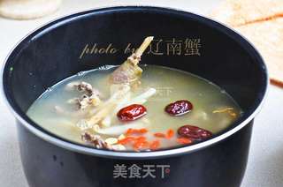 沙虫排骨土鸡汤的做法步骤:5