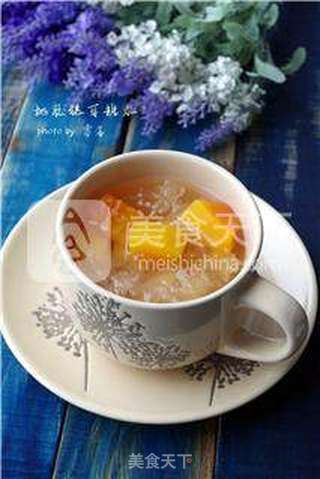 【冬季靓肤】桃胶银耳甜汤的做法步骤:9