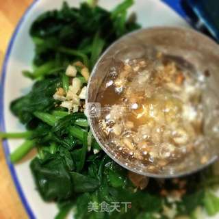 菠菜拌腰果的做法步骤:7