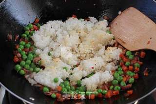老鹅干巴炒饭的做法步骤：5