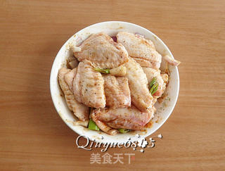 黑胡椒鸡翅(空气炸锅版)的做法步骤:3