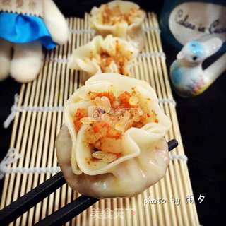 饺子皮的完美变身-胡萝卜烧卖的做法步骤:10