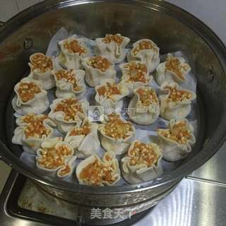 饺子皮的完美变身-胡萝卜烧卖的做法步骤:9