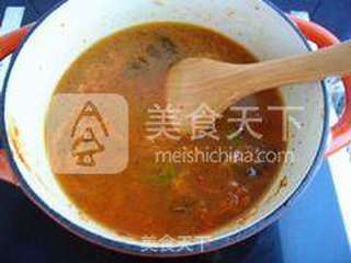 辣白菜豆腐锅的做法步骤:5