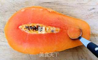 木瓜牛奶西米露的做法步骤:5