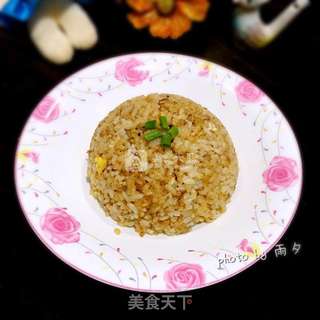 酱油蛋炒饭的做法步骤:7