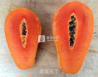 木瓜牛奶西米露的做法步骤:2
