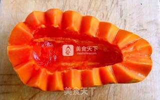 木瓜牛奶西米露的做法步骤:4