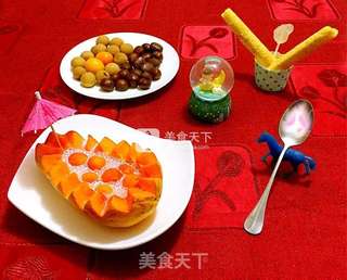 木瓜牛奶西米露的做法步骤:21