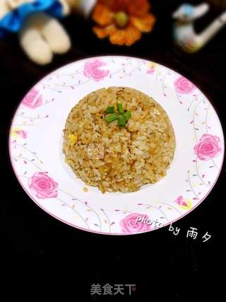 酱油蛋炒饭的做法步骤:6