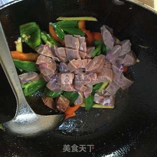 #双椒炒腰花的做法图解8