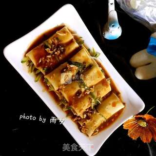 黄瓜千张卷的做法步骤:9