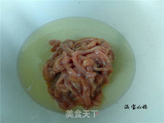 肉丝拉皮的做法步骤：5