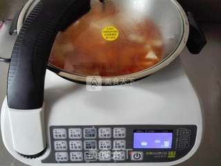 泡菜年糕豆腐汤的做法步骤:4