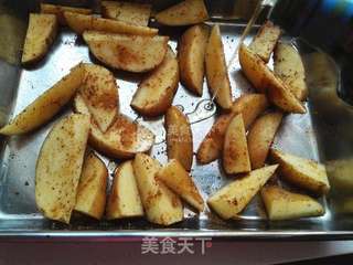烤薯角的做法步骤:4