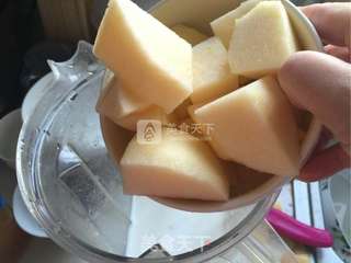 红薯苹果奶糊的做法步骤:6
