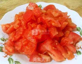 西红柿鸡蛋木耳炒米线的做法步骤:7
