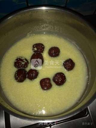 红枣小米粥的做法步骤:6