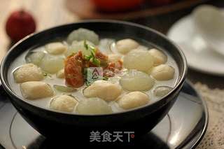 虾仁冬瓜鱼丸汤的做法步骤:8