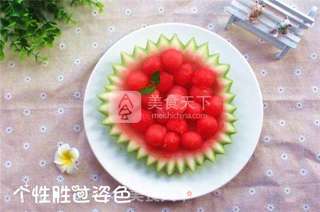 西瓜球的做法步骤:7