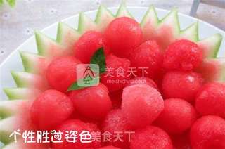 西瓜球的做法步骤:6