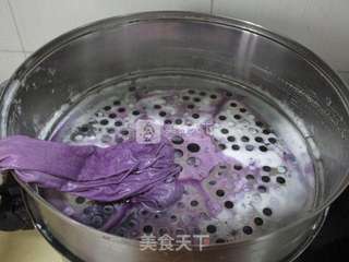 黑枸杞豆腐的做法步骤:6