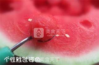 西瓜球的做法步骤:3