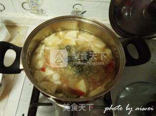 鲜虾味噌汤的做法步骤:9