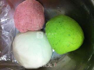 三色水饺的做法步骤:8