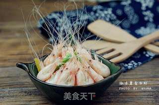 椒味葱香白虾的做法步骤:7