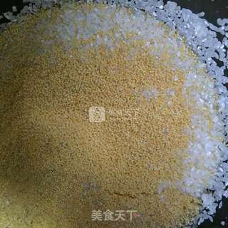小米大米饭的做法步骤：3