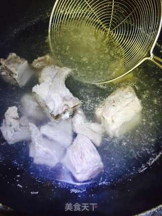 大骨汤炖排骨的做法步骤:4
