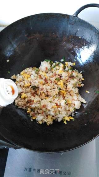 韩式辣椒海苔炒饭的做法步骤:9