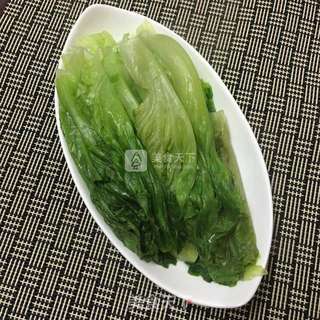 蚝油生菜的做法步骤:3