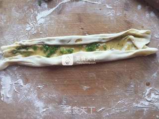 酥脆葱油饼的做法步骤:6