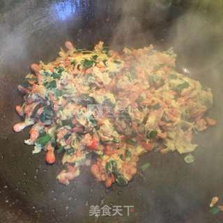 小虾米炒蛋的做法步骤:9