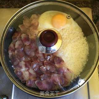 腊味煲仔饭的做法步骤:7