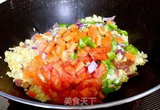 蔬菜芝士蛋焗饭的做法步骤:14