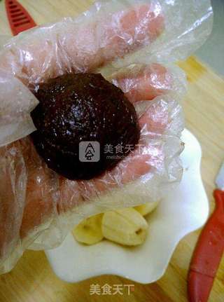 黑米香蕉大福的做法步骤:6