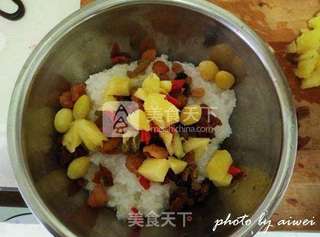 菠萝八宝饭的做法步骤:10