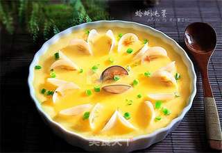 超滑嫩的蛤蜊炖蛋的做法步骤:9