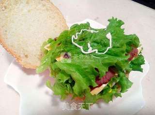 快手早餐——汉堡包的做法步骤:7